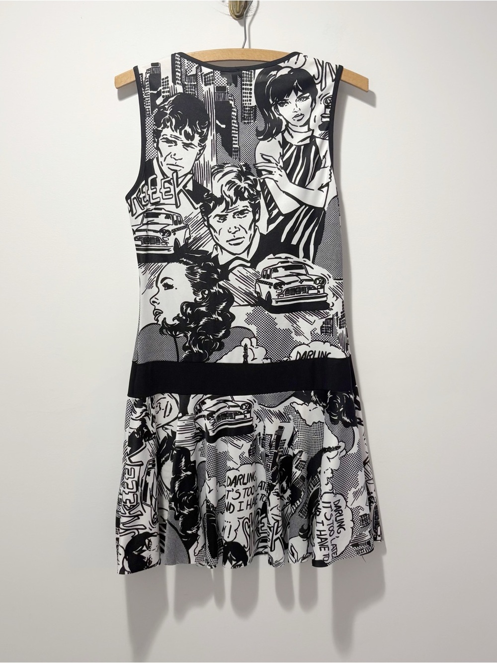 Just In Time Rare 90s Y2K Roy Lichtenstein Comic Style Skater Dress Size Medium - Picture 16 of 16